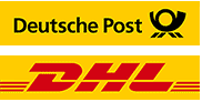 Versand durch DHL und Deutsche Post