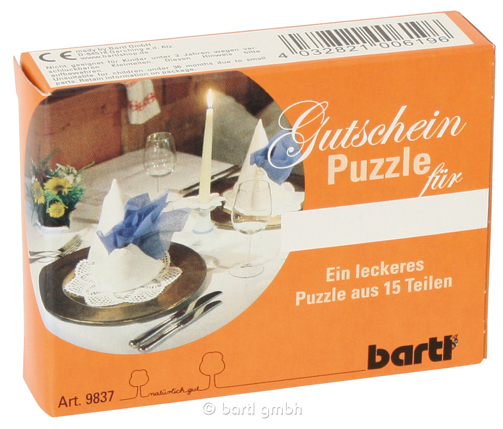 Gutscheinpuzzle "Dinner"