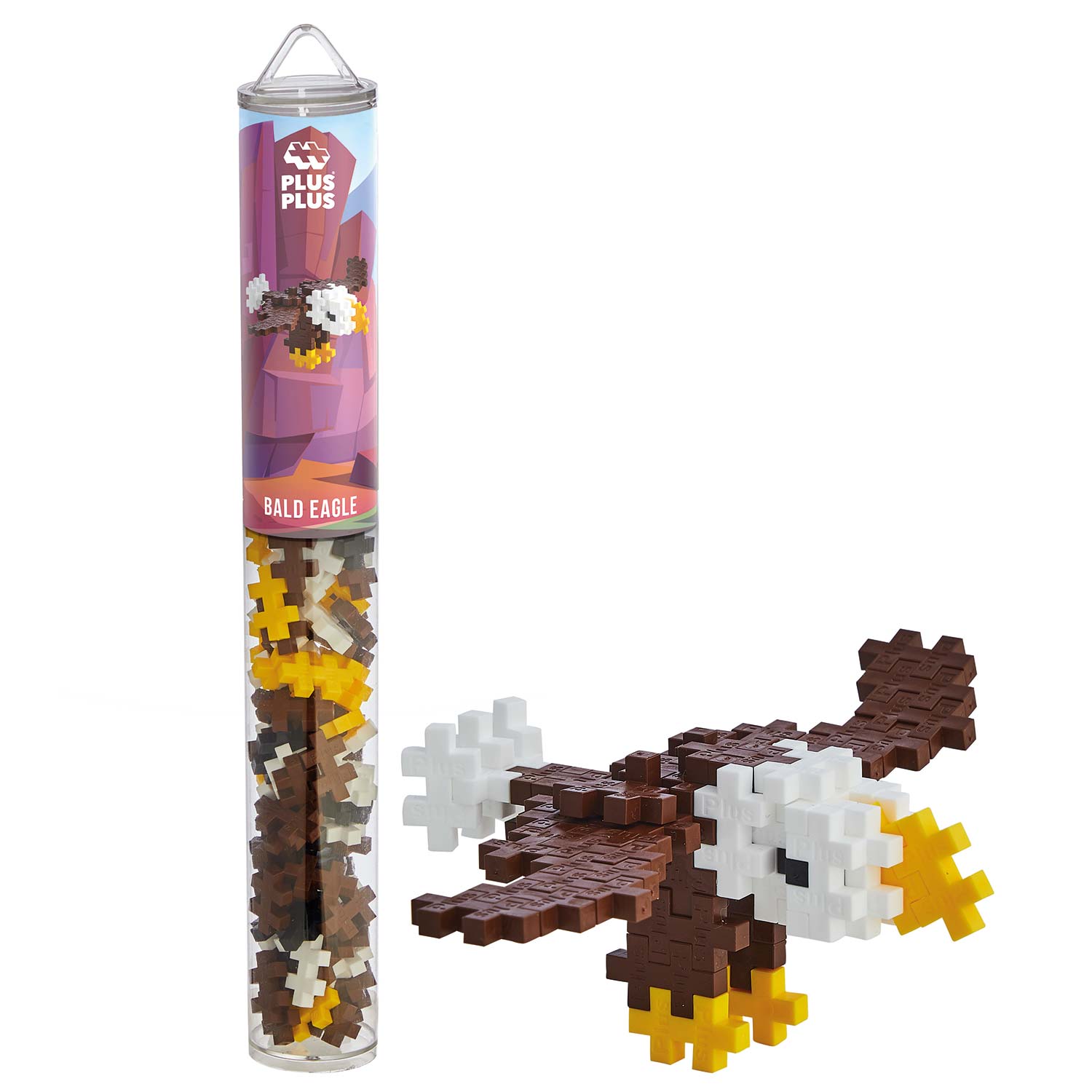 Plus-Plus Tube Mini Basic: Adler - 100 Bausteine