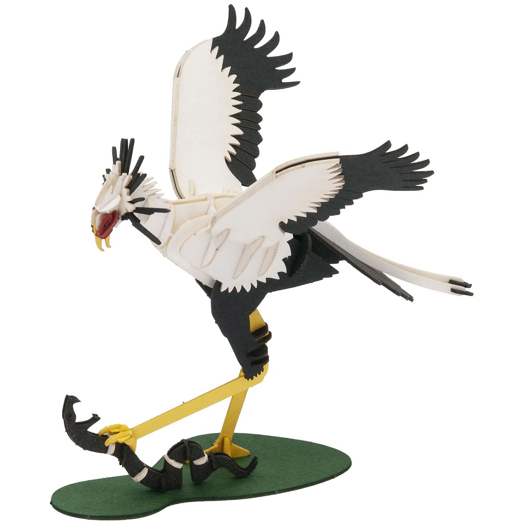 3D Papiermodell Sekretärvogel