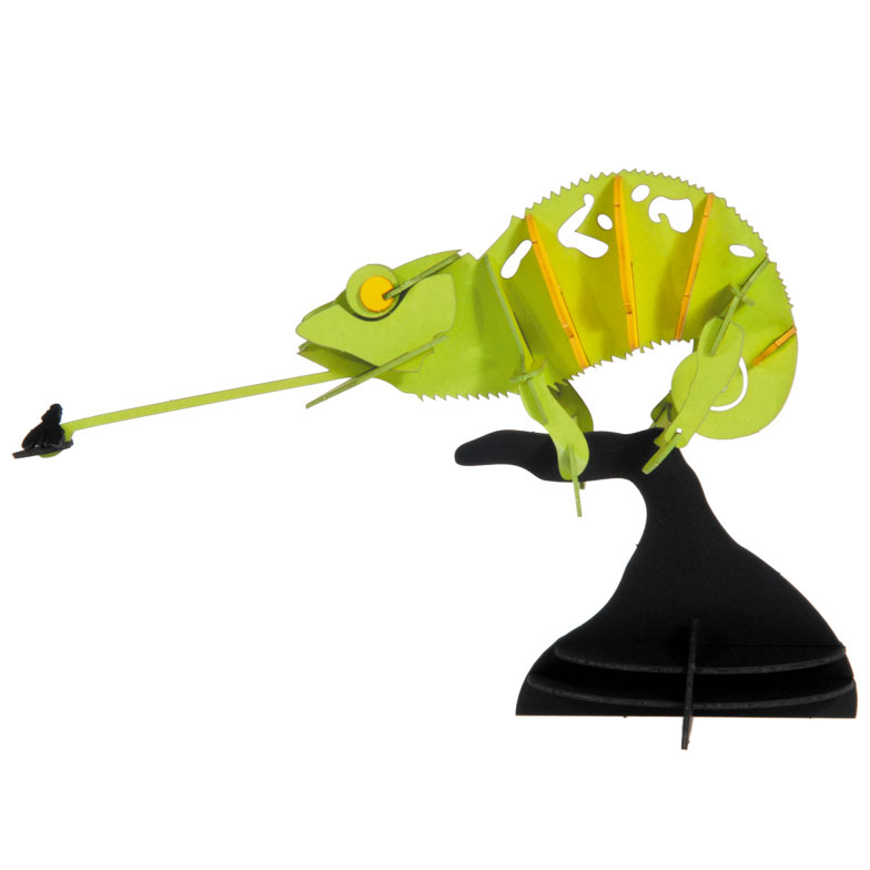 3D Papiermodell Chamäleon
