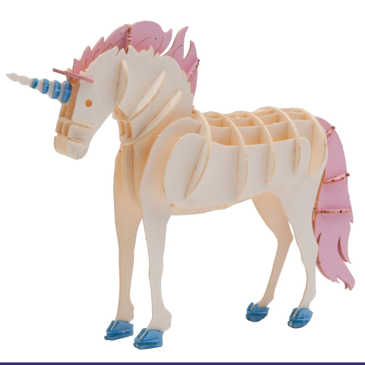 3D Papiermodell Einhorn