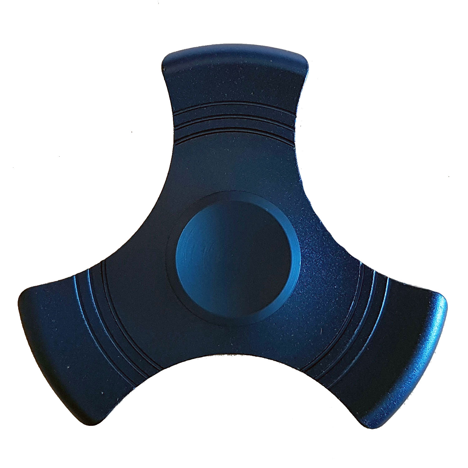 Metall Fidget Spinner "Dreieck" Blau