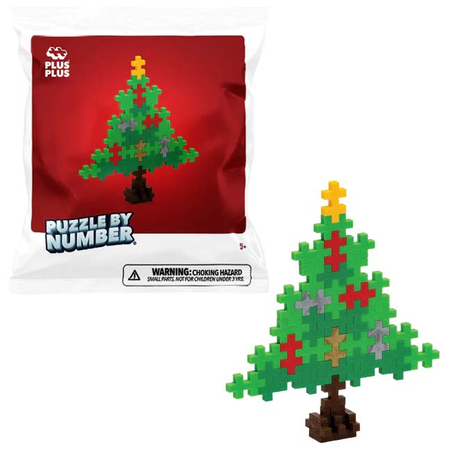Plus-Plus Mini Basic: Weihnachtsbaum - 40 Bausteine