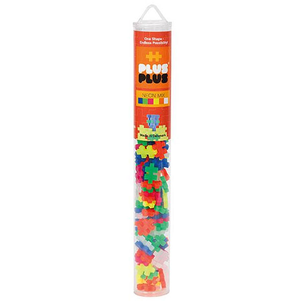 Plus-Plus Tube Mini Neon Mix - 100 Bausteine