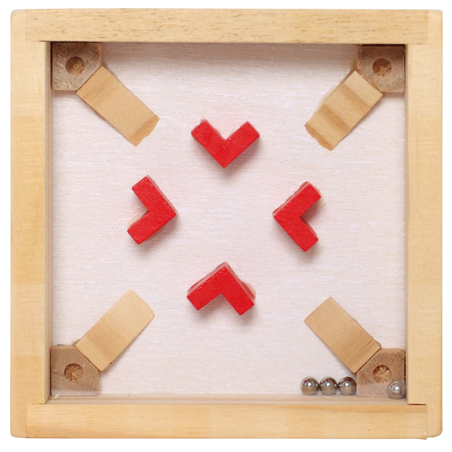 Labyrinthspiel 4 Kugeln