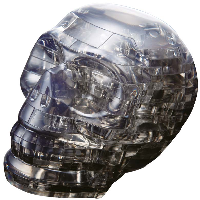 3D Crystal Puzzle - Schädel Schwarz