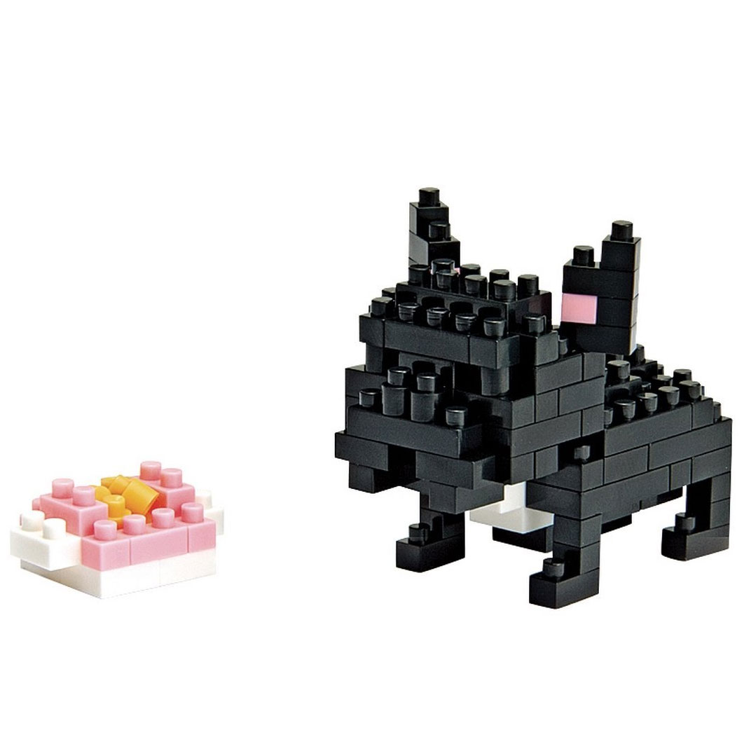 Nanoblock: French Bulldog schwarz