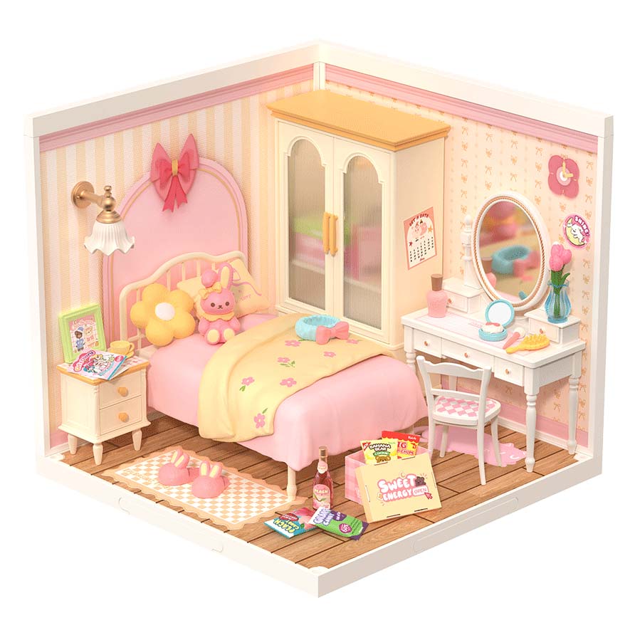 Rolife: Lovely Pink Bedroom