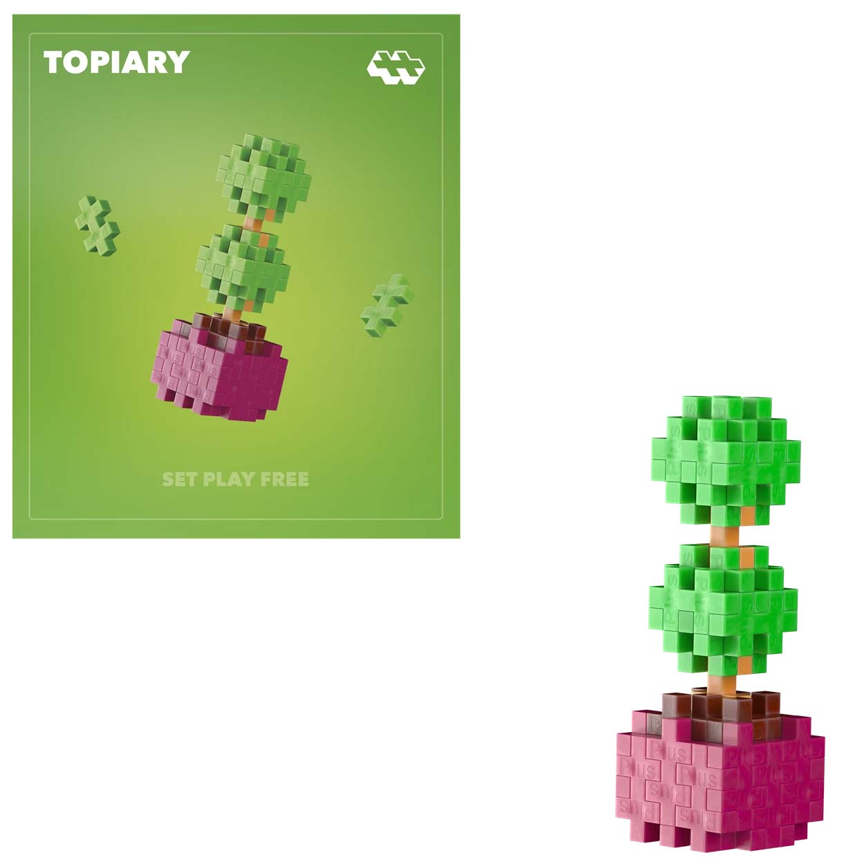 Plus-Plus Mini Basic: Topiary- 36 Bausteine