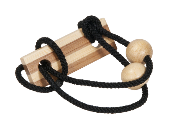 Seilpuzzle in der Dose schwarz