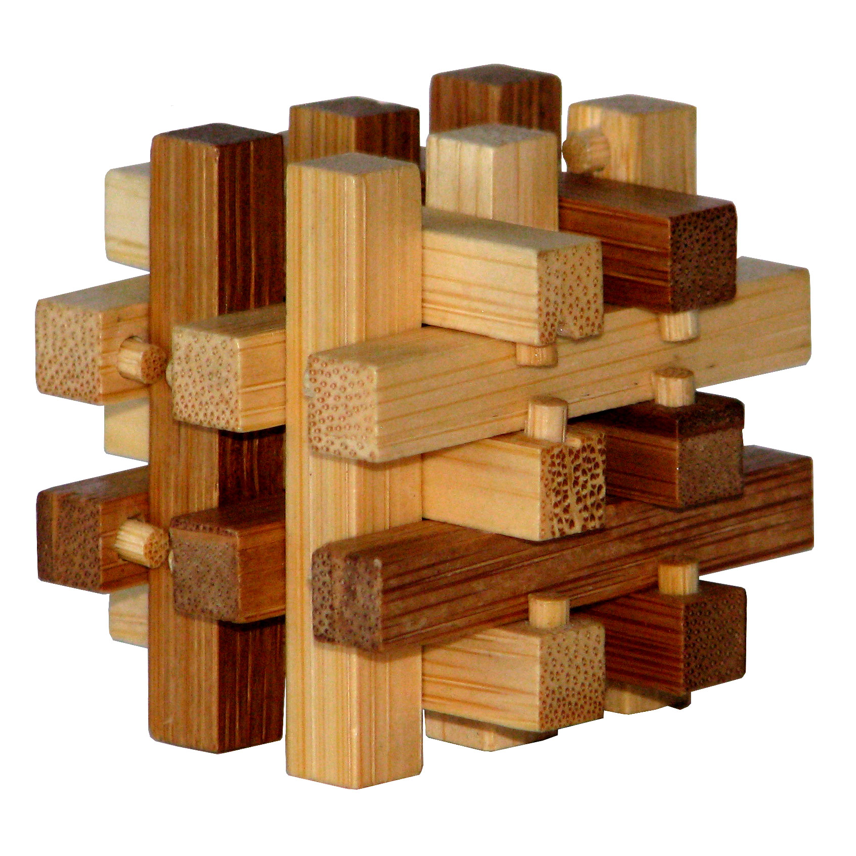 Kleines Bambus Puzzle "Slide"