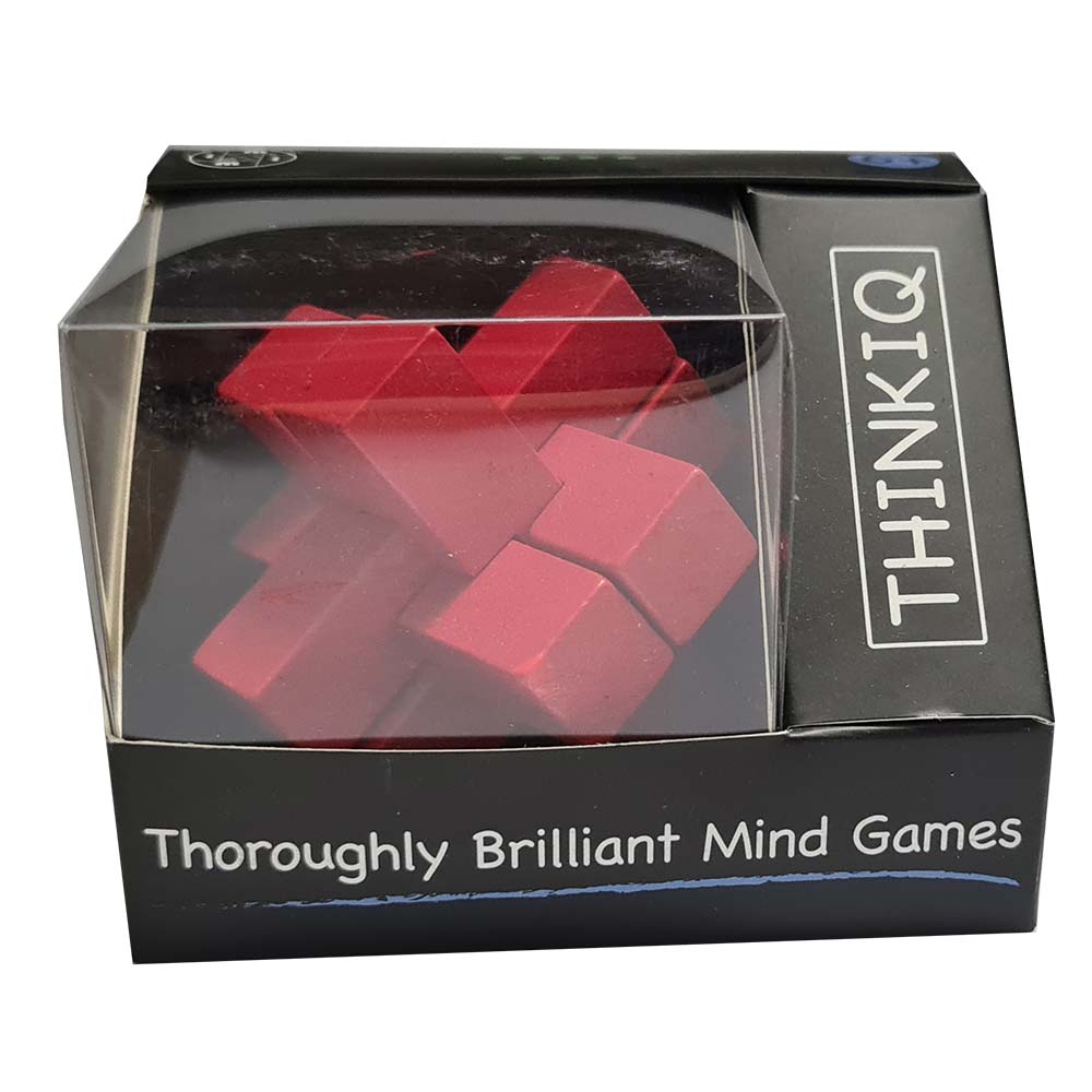 ThinkIQ Holzpuzzle Doppelkreuz Rot