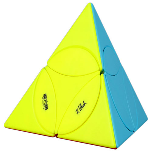 QiYi Coin Tetrahedron Pyramind Stickerless Cube