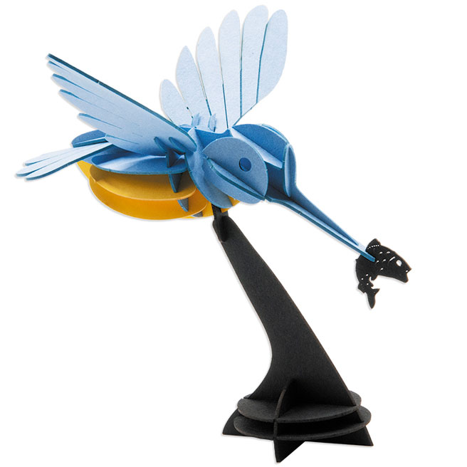 3D Papiermodell Eisvogel