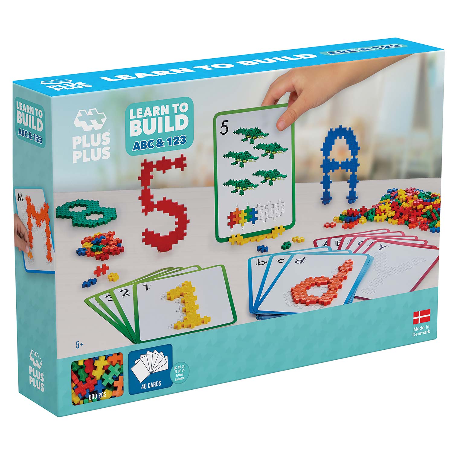 Plus-Plus Mini: Learn to Build ABC & 123 - 600 Bausteine