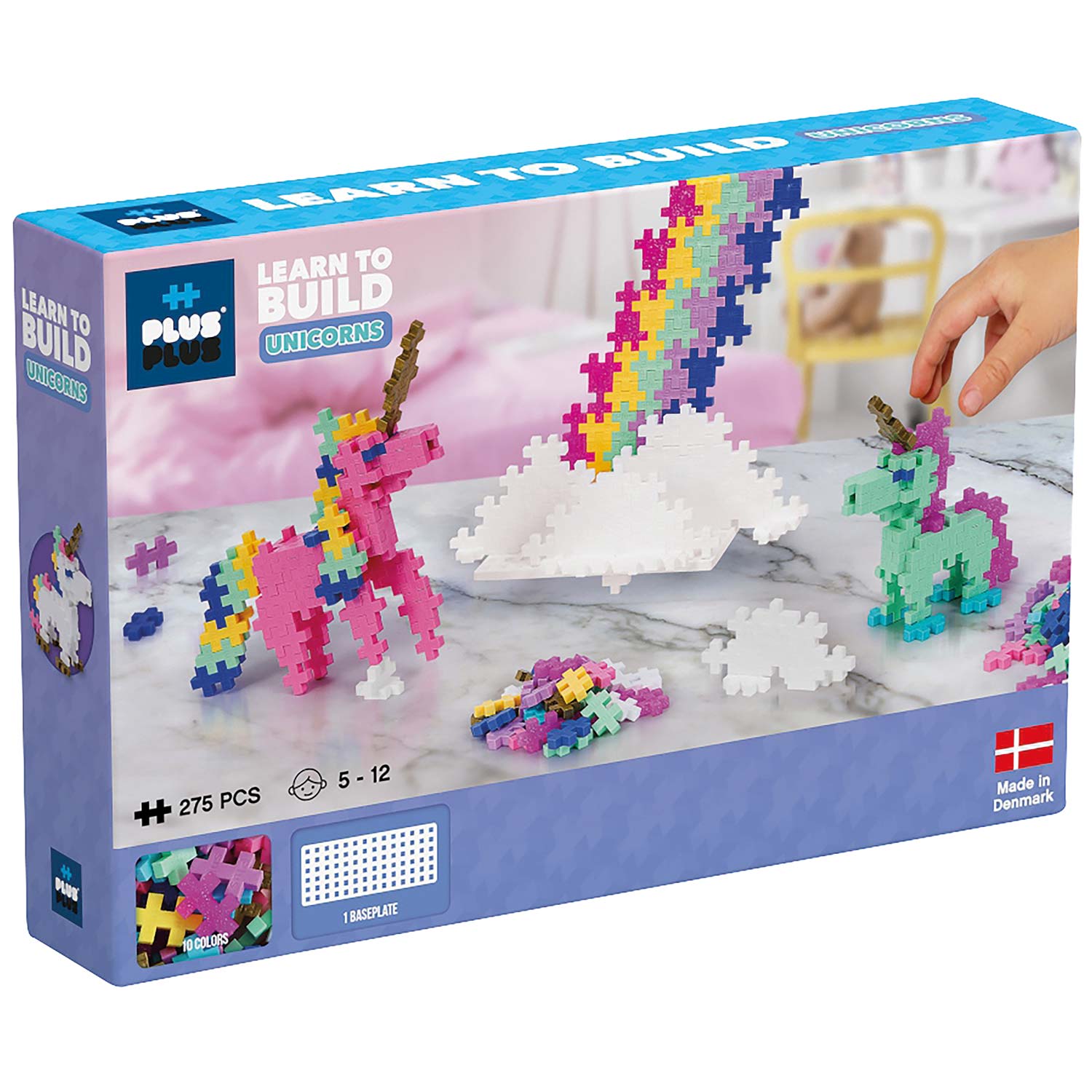 Plus-Plus Mini: Learn to Build Einhorn - 275 Bausteine