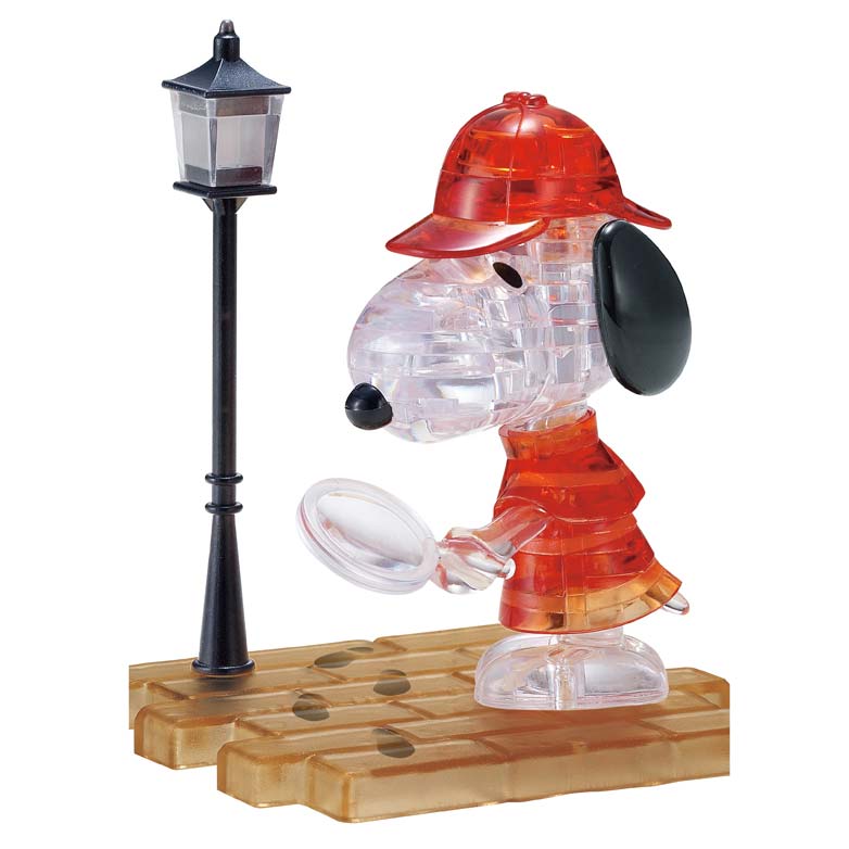 3D Crystal Puzzle - Snoopy Detektiv