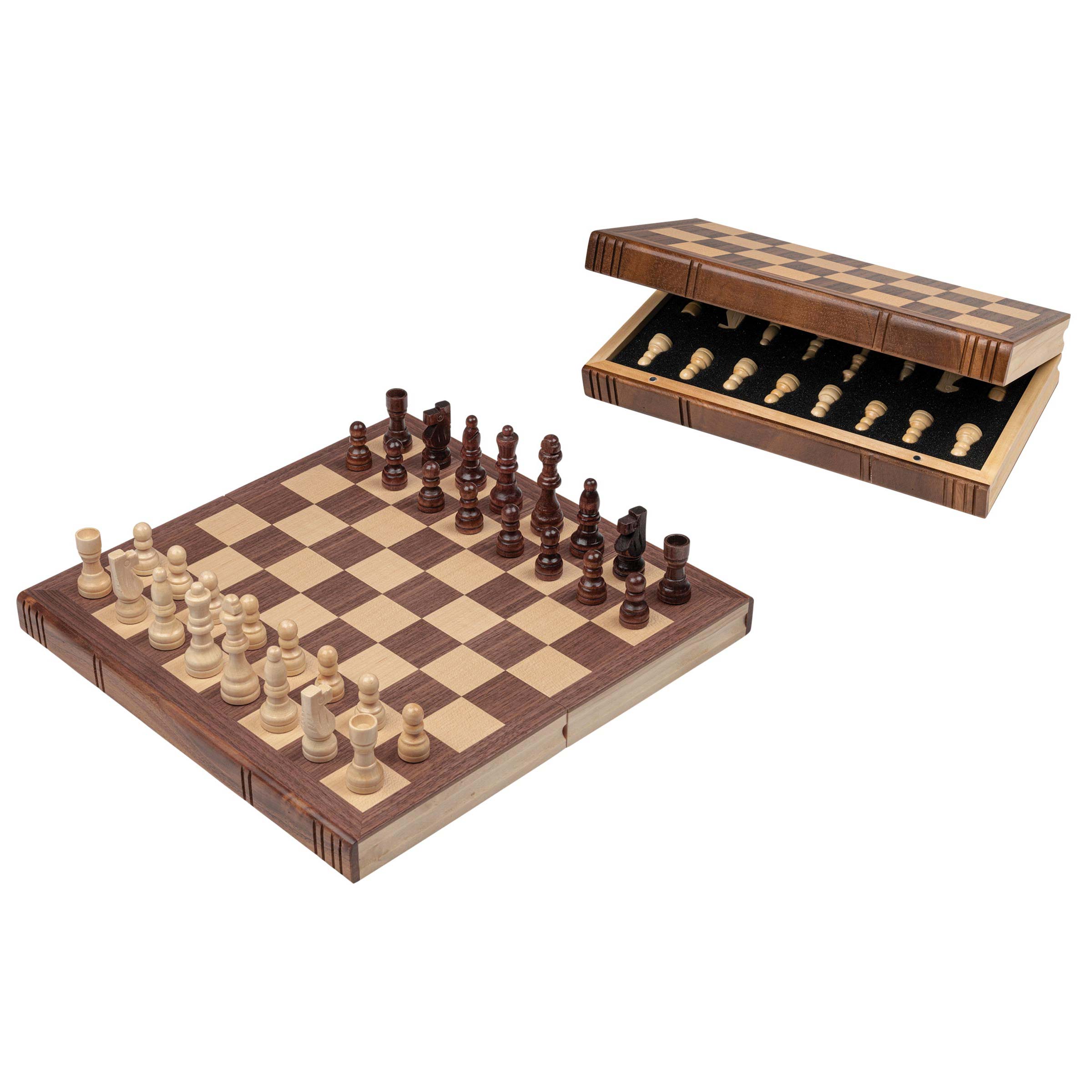 Schachkassette, Buchform, Feld 32 mm, Magnetverschluss