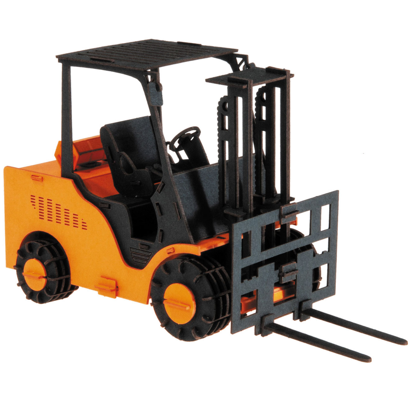 3D Papiermodell Gabelstapler