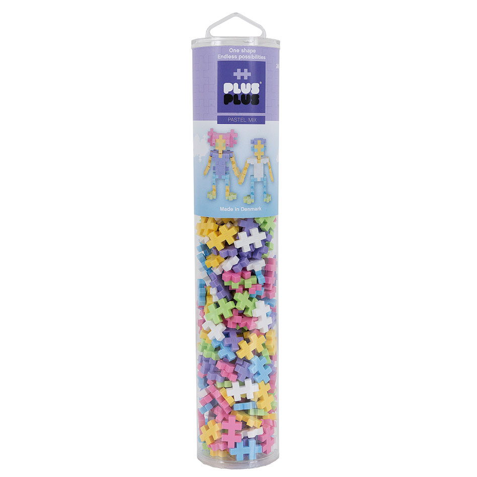 Plus-Plus Tube Mini Pastel: 240 Bausteine