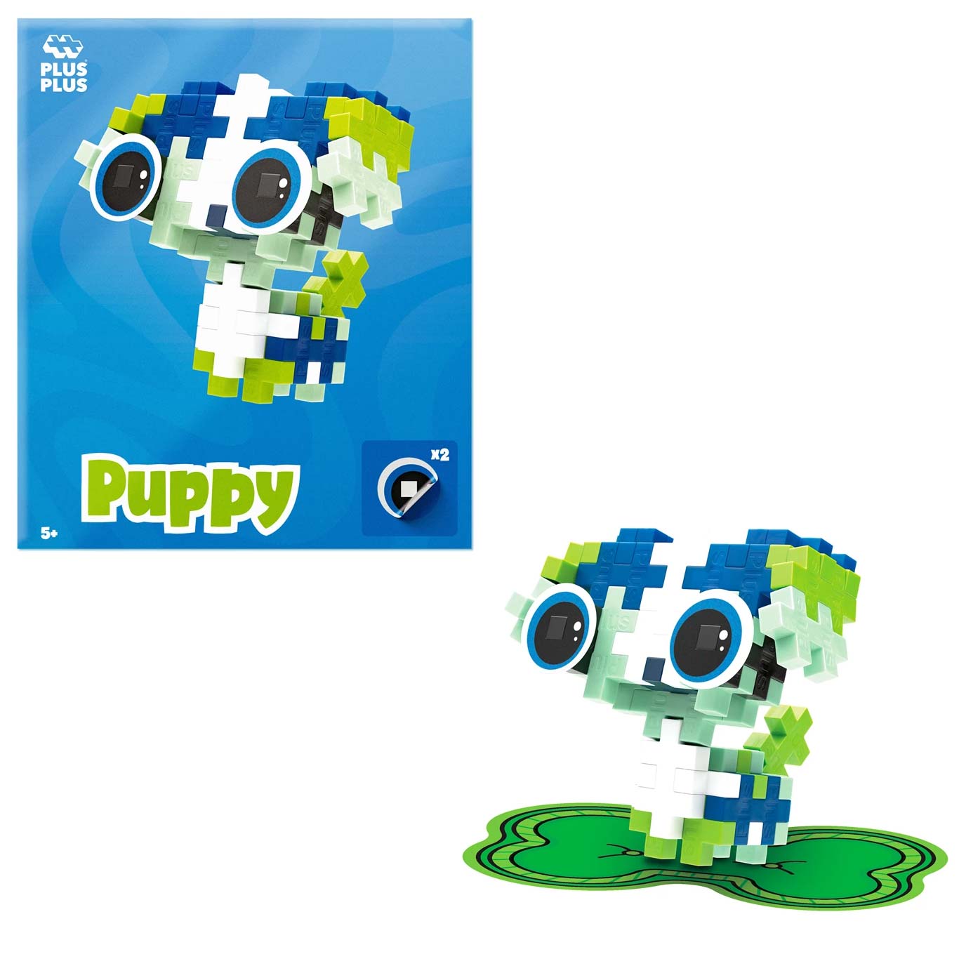 Plus-Plus Mini Basic: Verspielter Welpe - 39 Bausteine