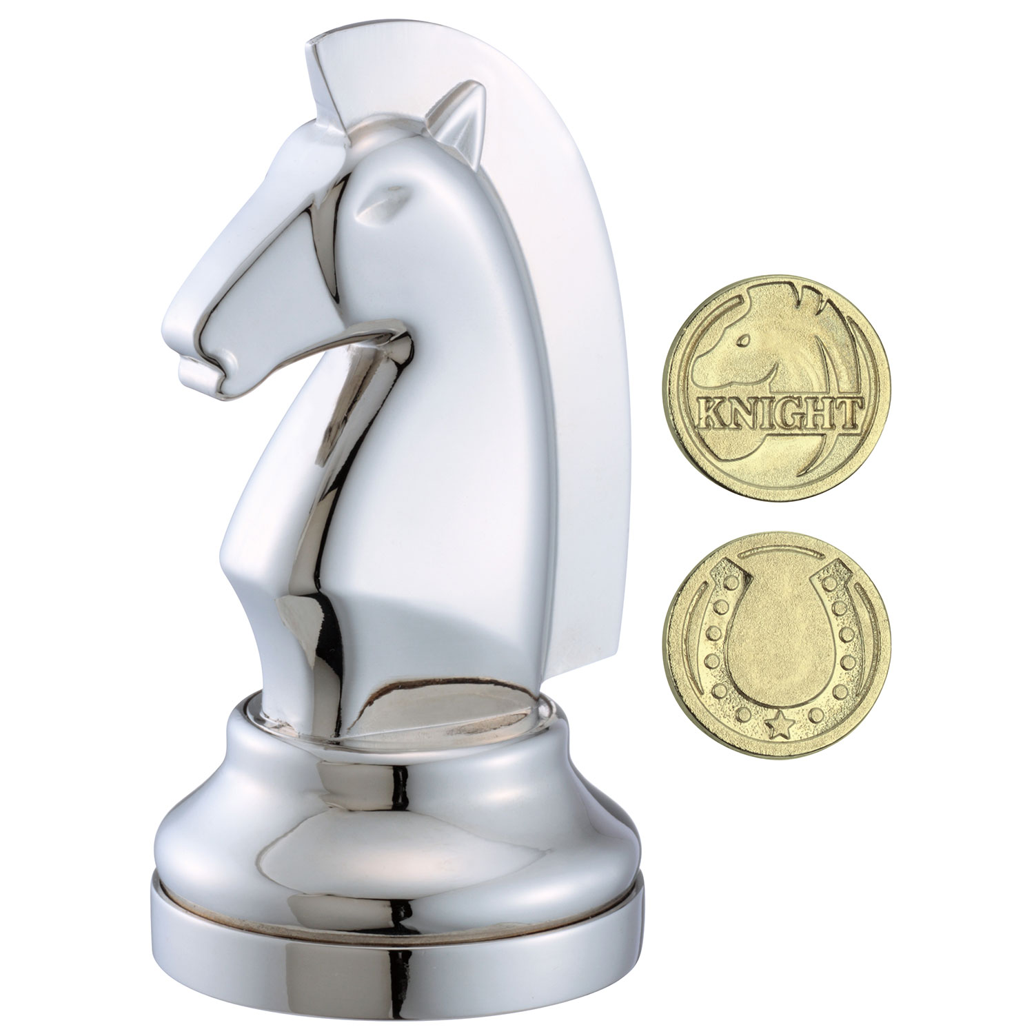 Cast Chess Silver Knight (Springer)