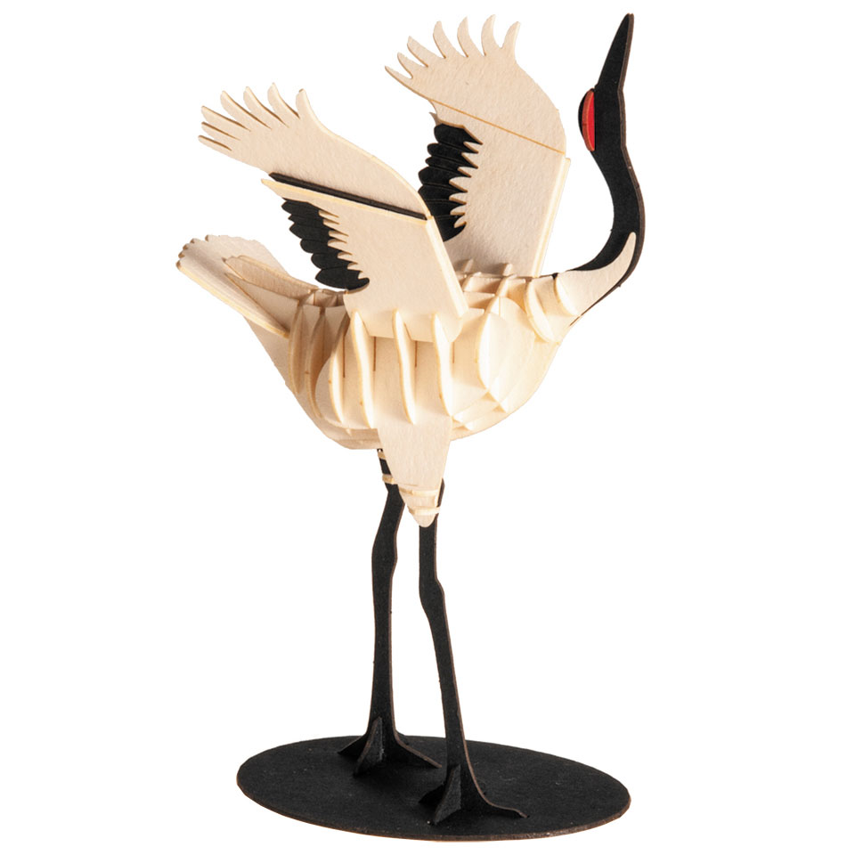 3D Papiermodell Kranich
