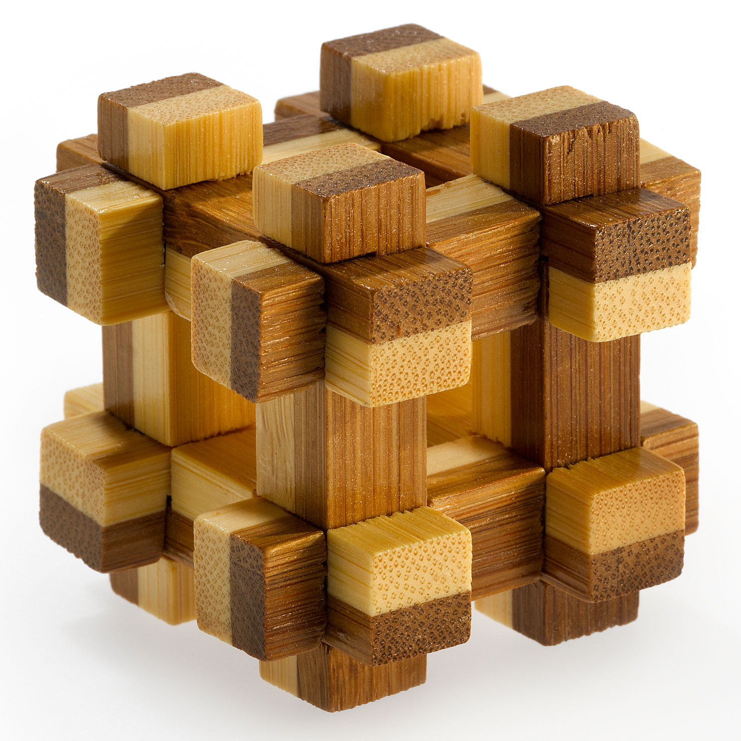 Kleines Bambus Puzzle "Prison House"