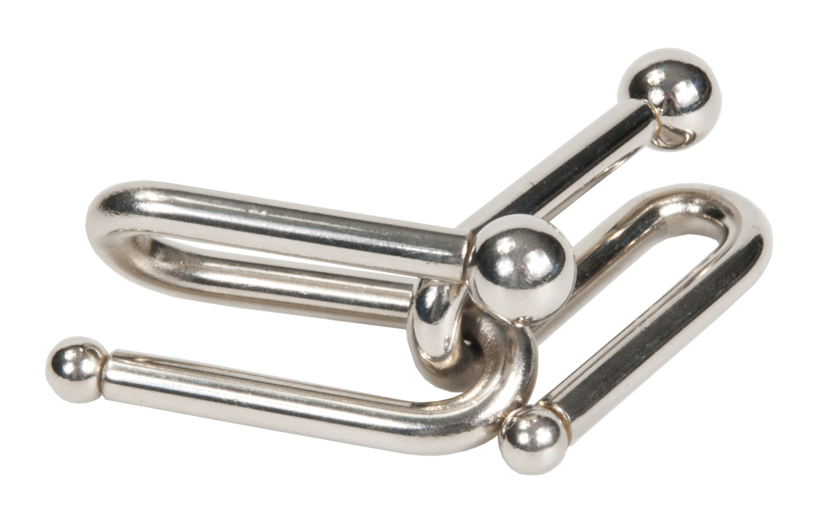 Metall-Geduldspiel "Doppeltes U"