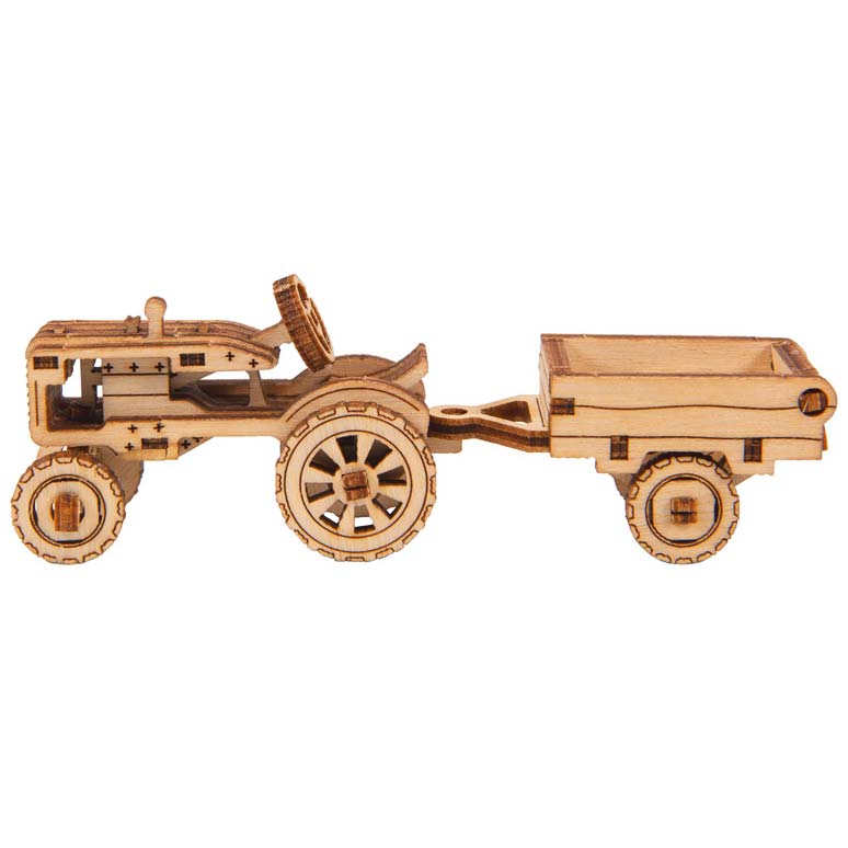 Wooden City Superfast: Work Horse 3 (Classic Tractor + Trailer)