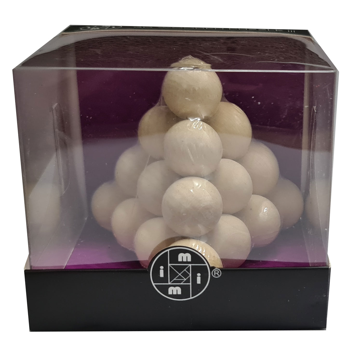 Holzpuzzle Kugelpyramide