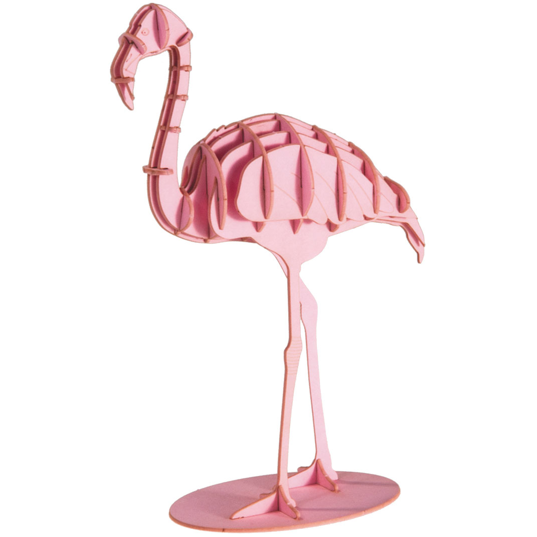 3D Papiermodell Flamingo
