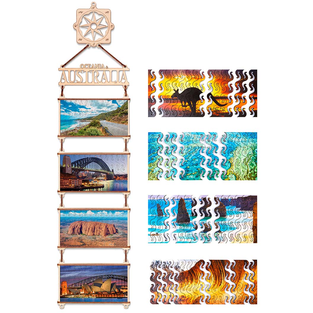 Double Sided Puzzle: Australien und Ozeanien