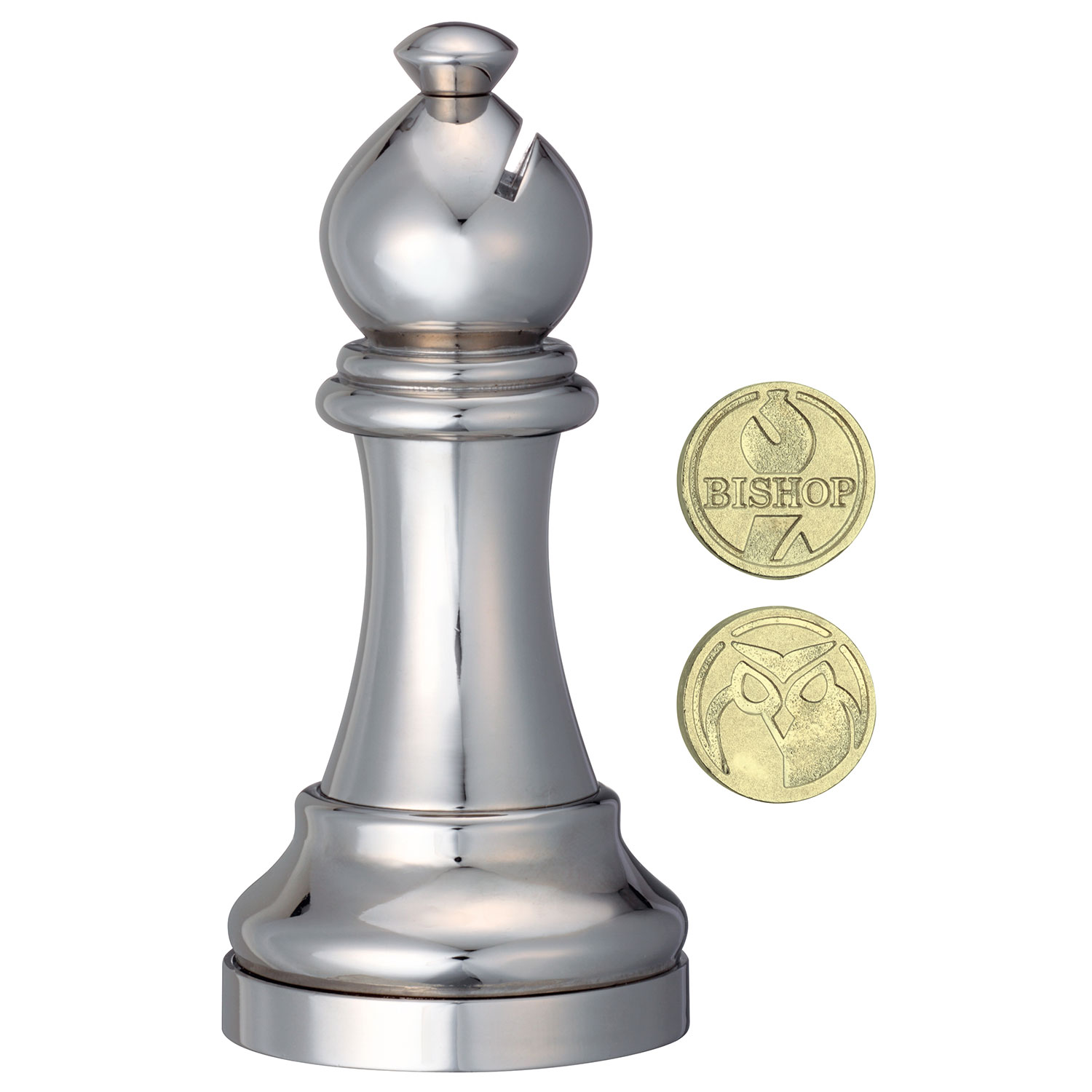 Cast Chess Silver Bishop (Läufer)