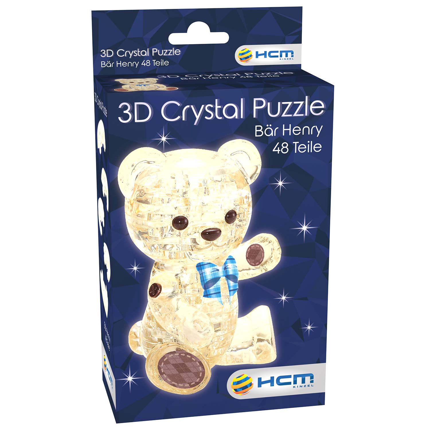 3D Crystal Puzzle - Bär Henry Hellbraun