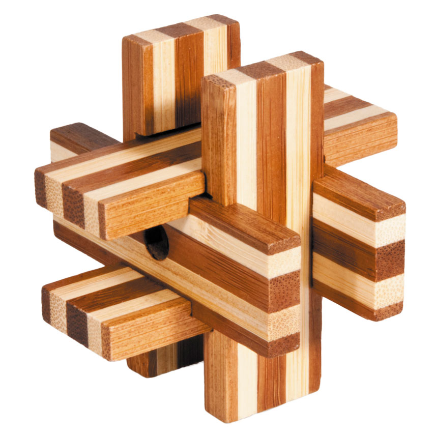 Bambuspuzzle "Bretterkreuz"