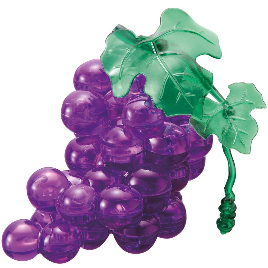 3D Crystal Puzzle - Trauben Lila