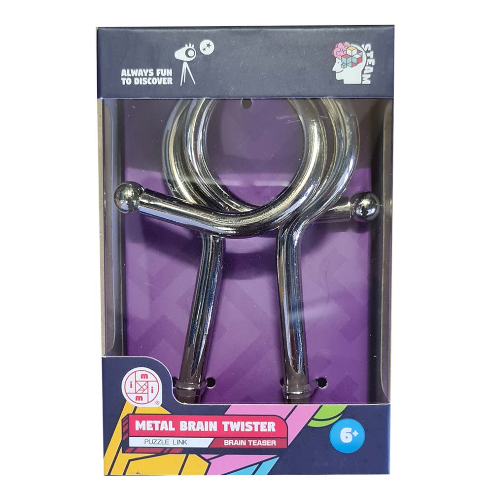 Metal Brain Twister Zwei Ringe