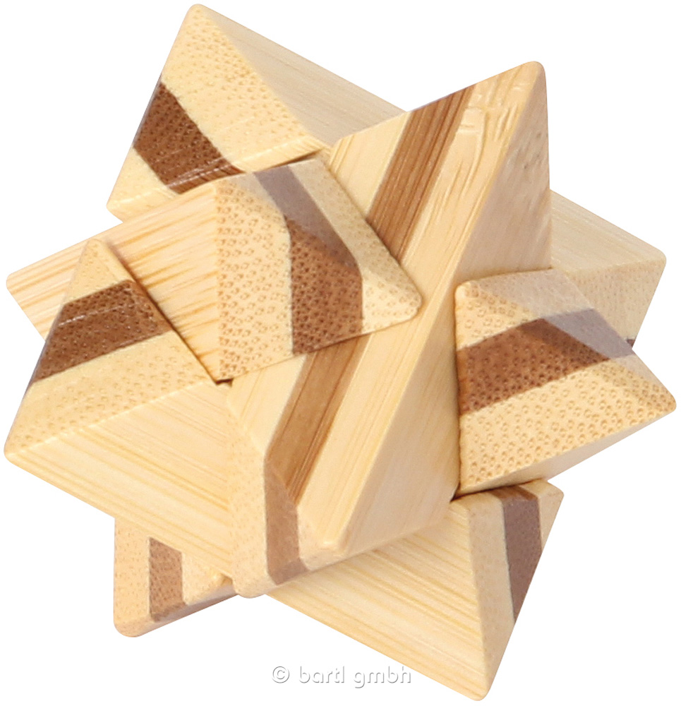 Kleines Bambus Puzzle "Superstar"