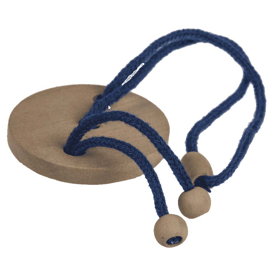 Holz-Geschicklichkeitsspiel "Seilpuzzle rund"