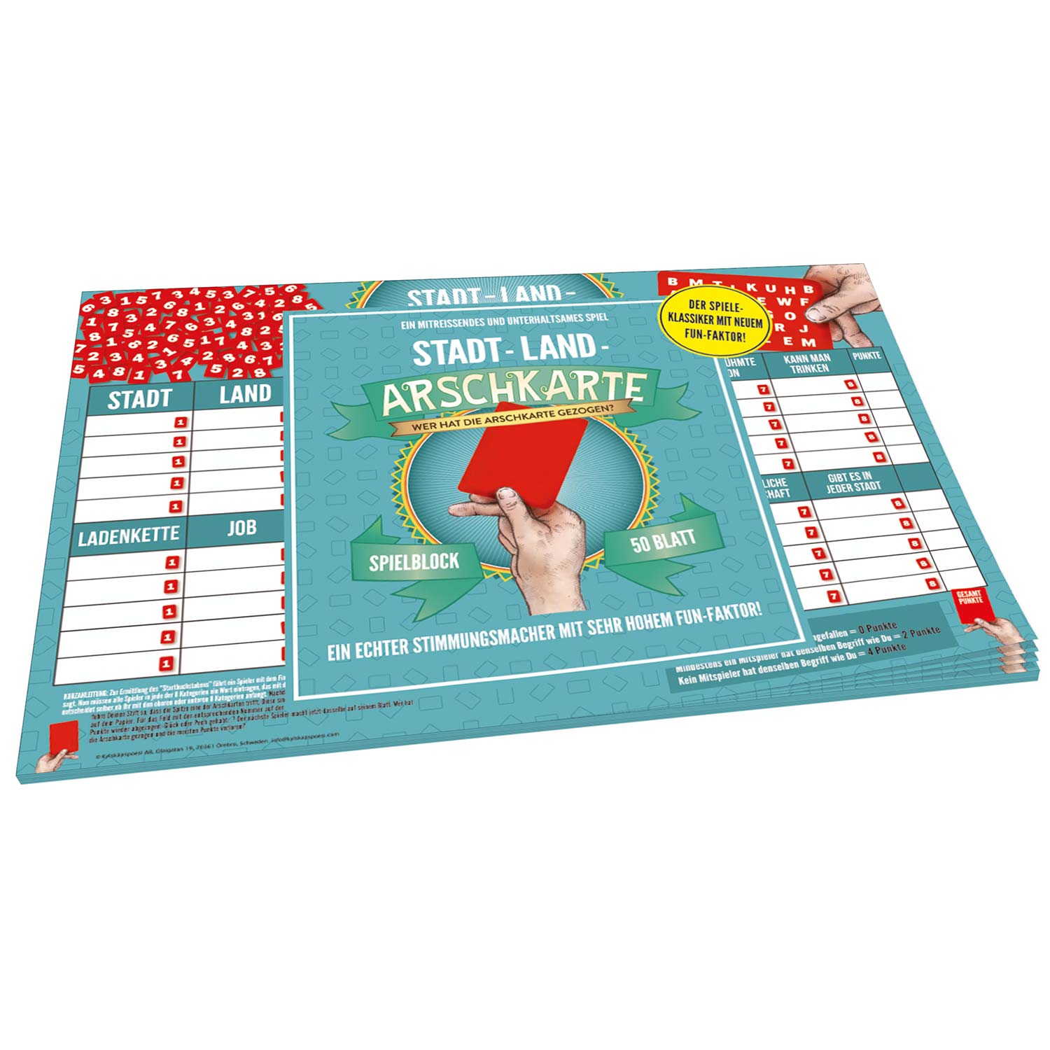 Stadt-Land-Arschkarte