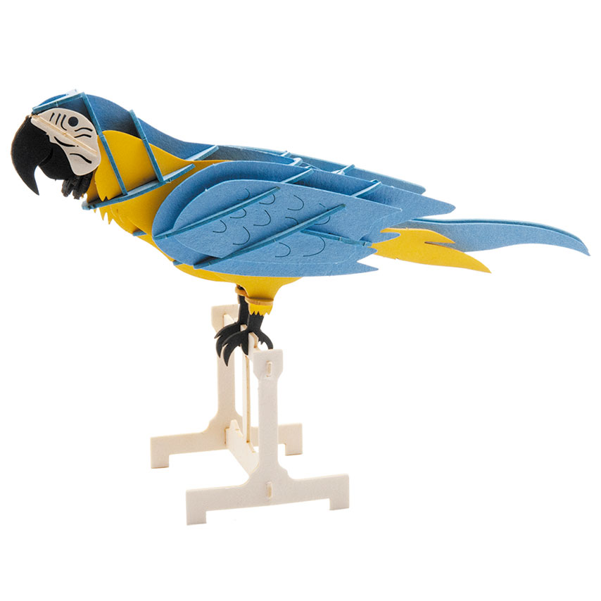 3D Papiermodell Papagei