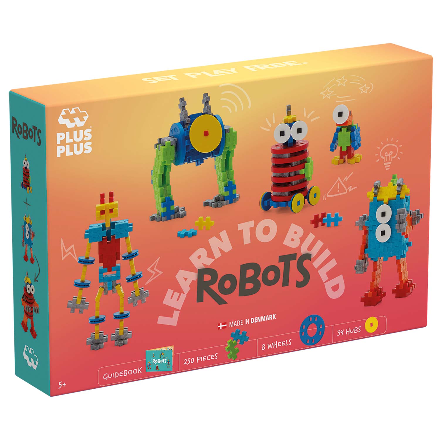 Plus-Plus Mini: Learn to Build Roboter - 250 Bausteine