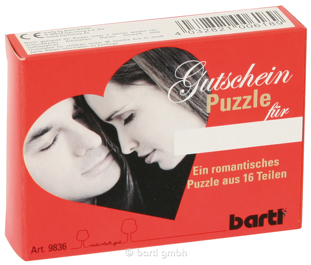 Gutscheinpuzzle "I love you"