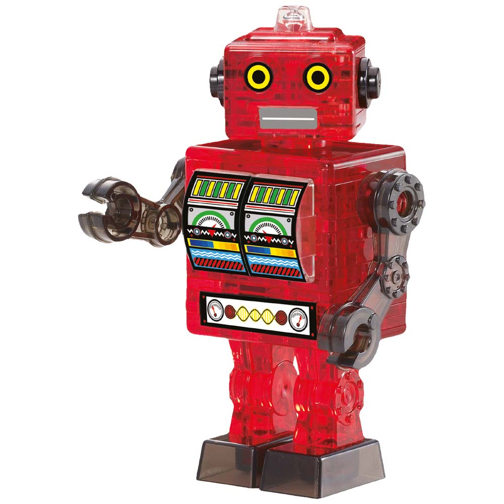 3D Crystal Puzzle - Roboter Rot