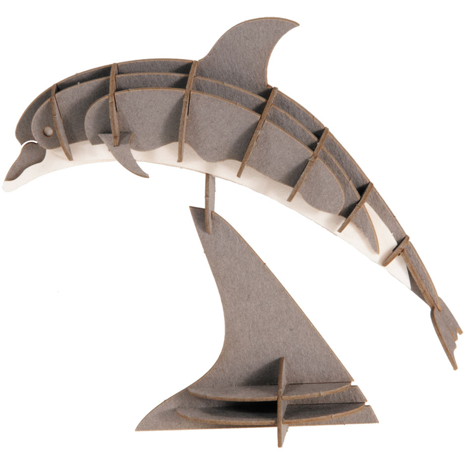 3D Papiermodell Delfin