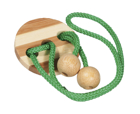 Seilpuzzle in der Dose hellgrün