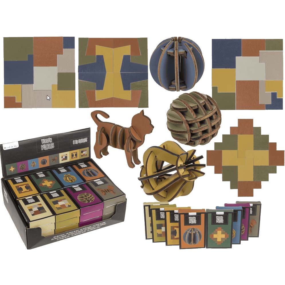 Holzpuzzle Sparset (8 Puzzle)