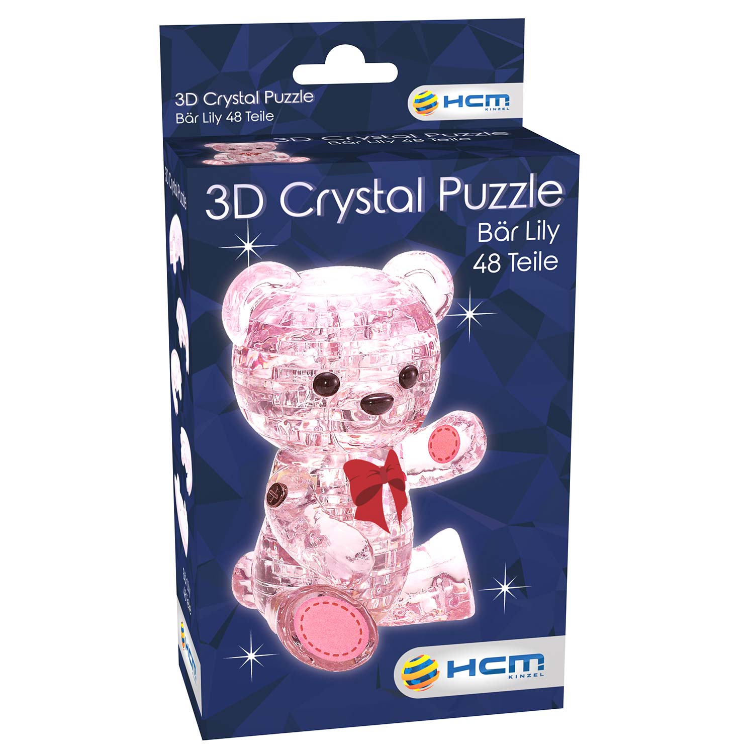 3D Crystal Puzzle - Bär Lily Rosa